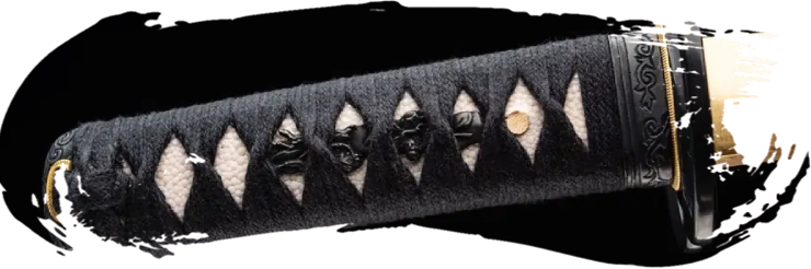 Tsuka con Tsukamaki alternado para máxima durabilidad